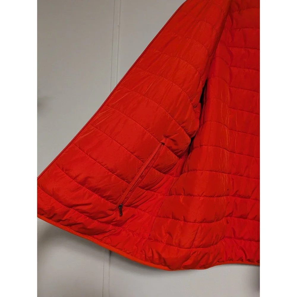 Brooks Brothers Reversible Puffer Jacket Mens XL Orange Navy Thermore 100185121 - Picture 9 of 12